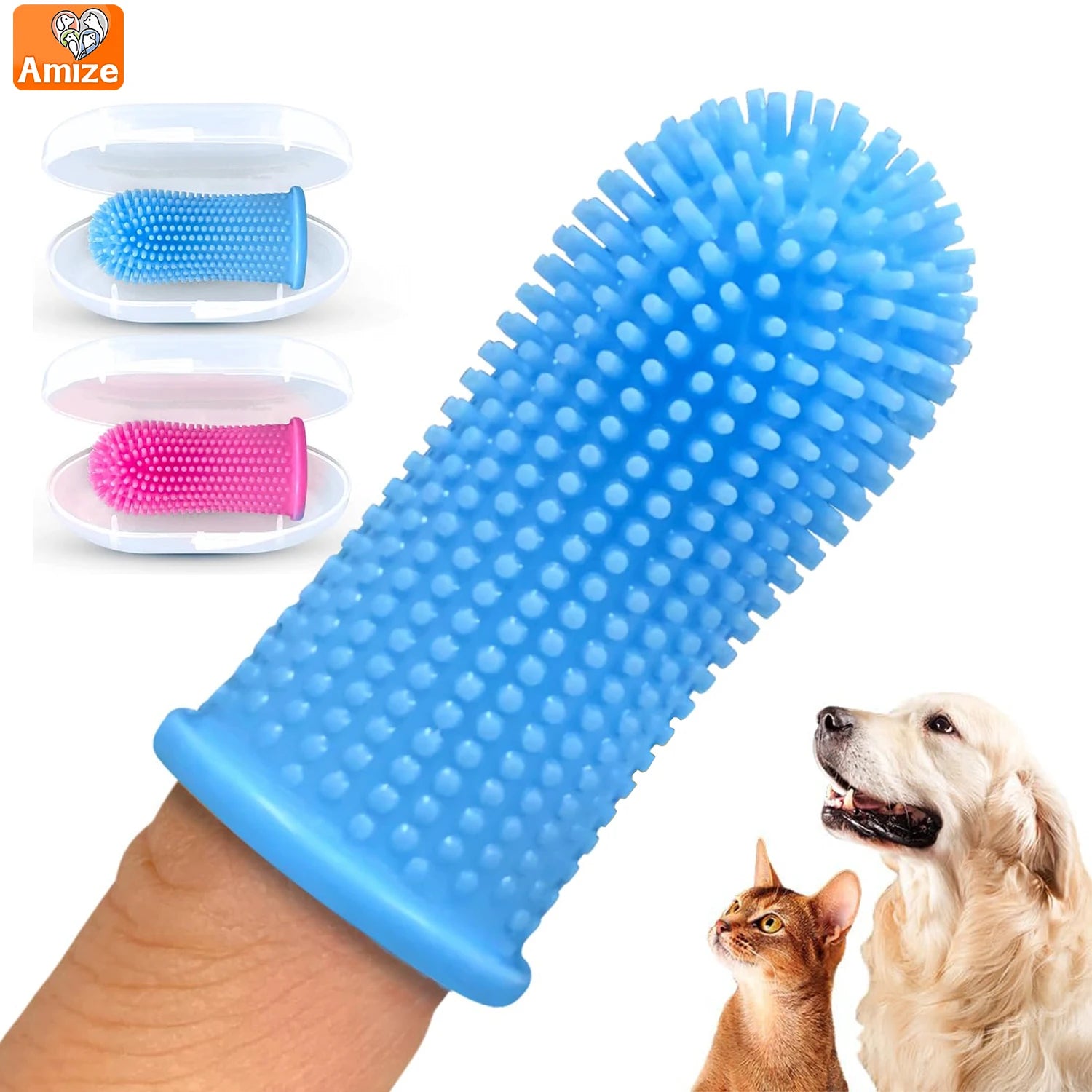 360º Pet Finger Toothbrush Brush